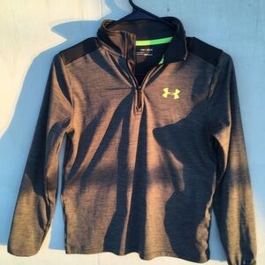 Under Armour Charcoal Athleisure Sports Quarter-Zip Pullover YMD/JM/M.
